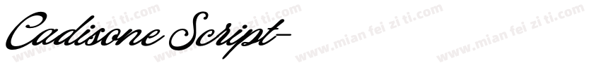 Cadisone Script字体转换